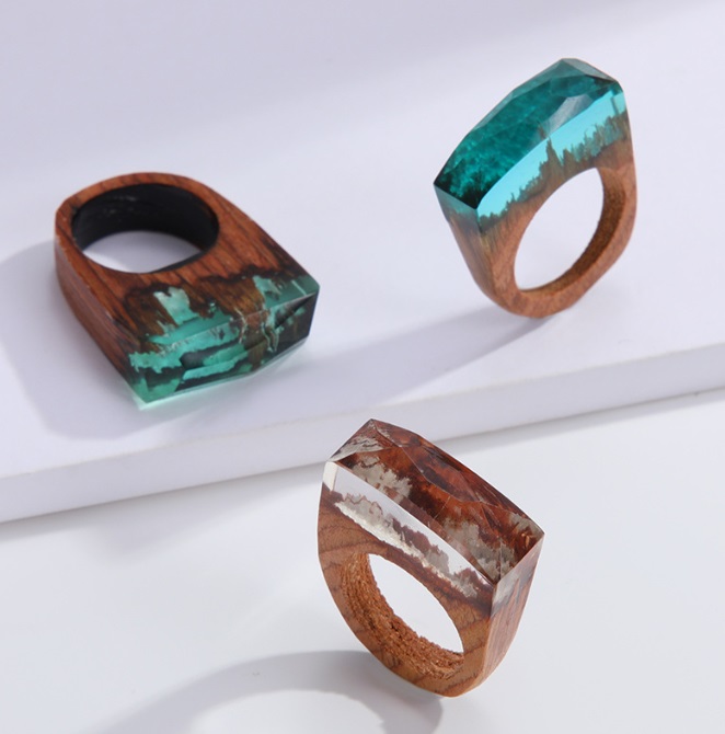 Wood Resin Ring